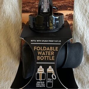 NWT Realtree Black Foldable Water Bottle, 20 oz
